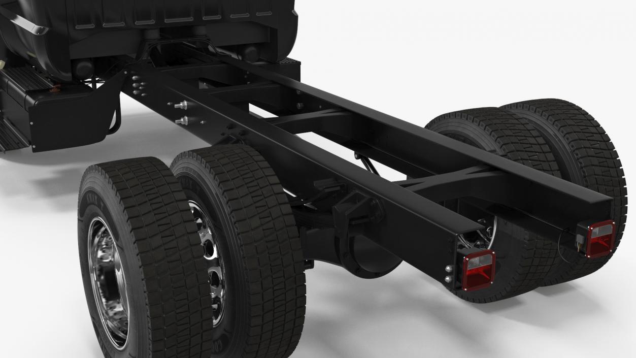 Ford F-650 Crew Cab Chassis Rigged 3D model