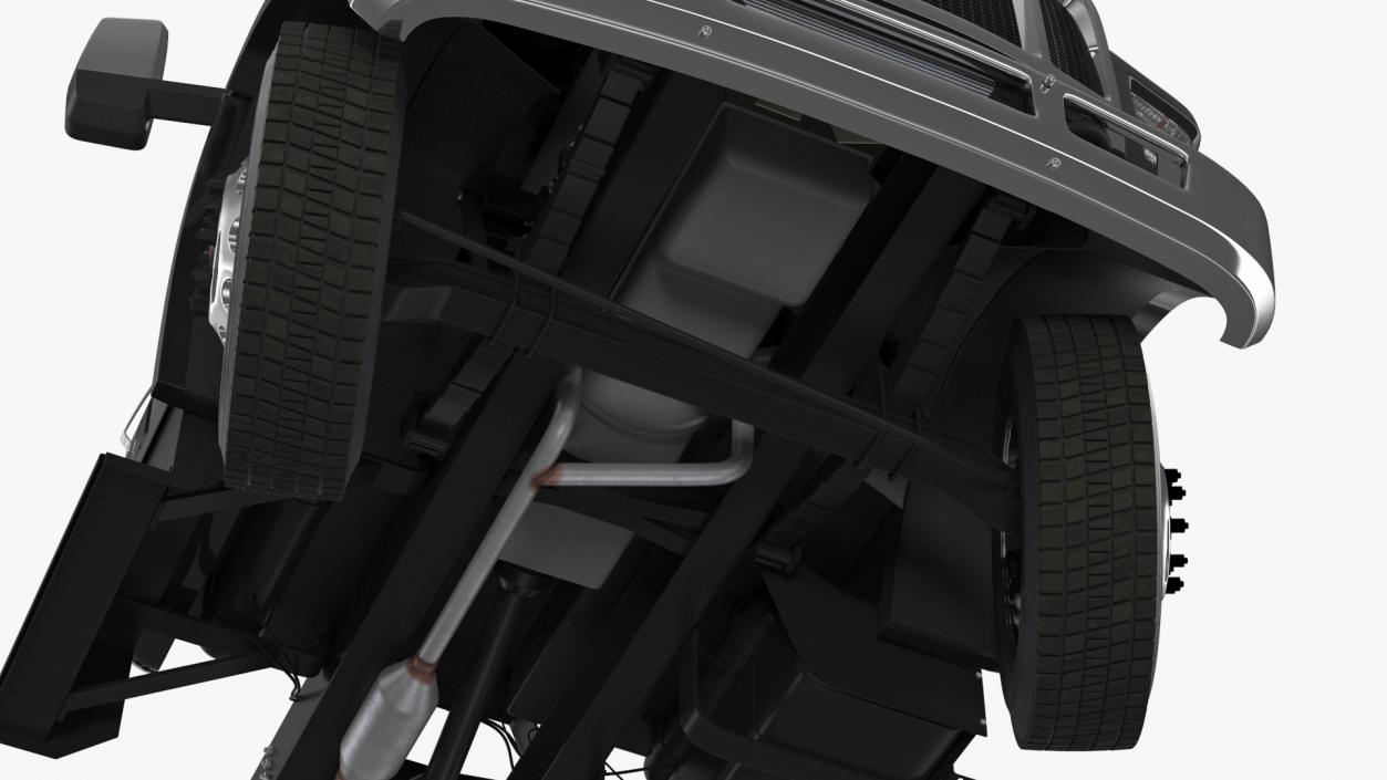 Ford F-650 Crew Cab Chassis Rigged 3D model