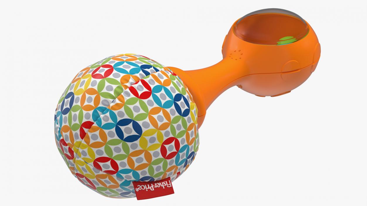 3D Fisher Price Orange Baby Rattle