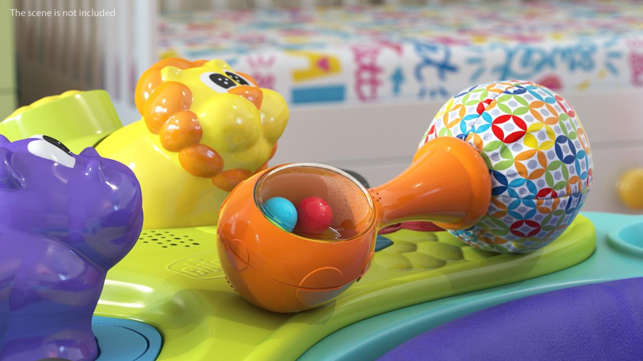 3D Fisher Price Orange Baby Rattle