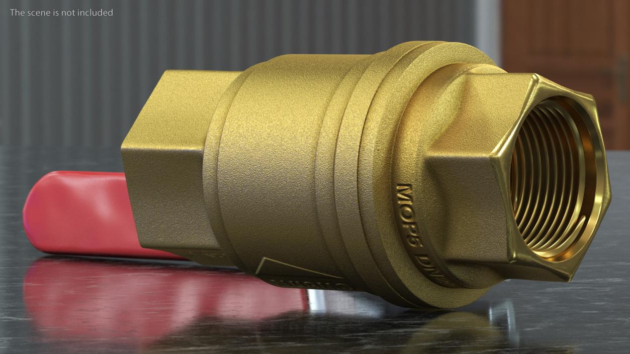 3D Forged Brass Water Ball Valve Standard model