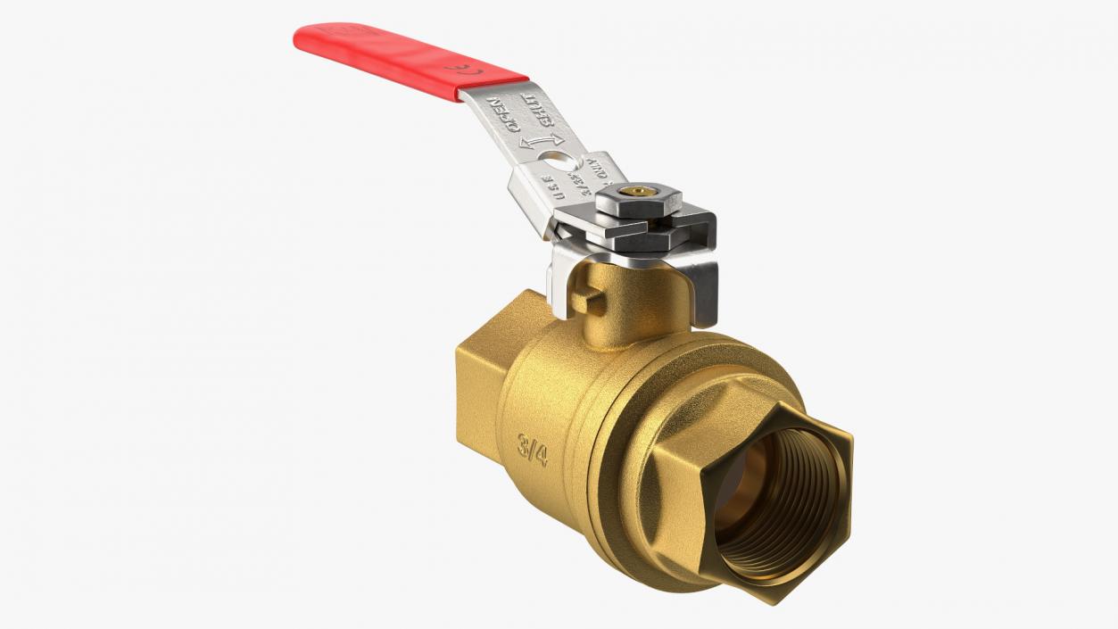 3D Forged Brass Water Ball Valve Standard model