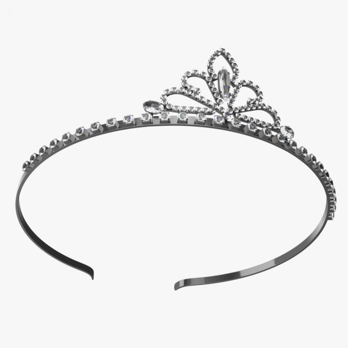 Jeweled Tiara Headband 3D