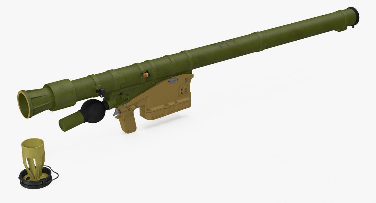 SA-18 Grouse Launch Tube 3D model