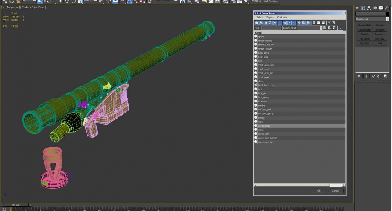 SA-18 Grouse Launch Tube 3D model