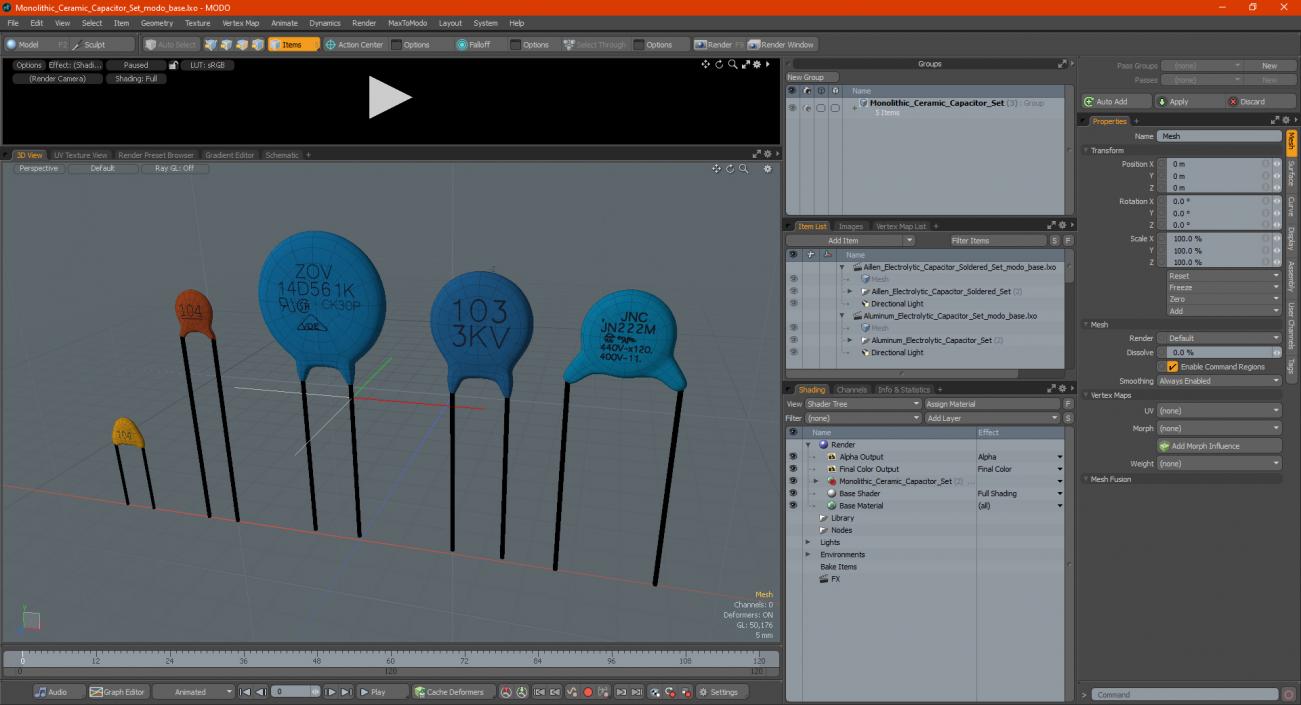 Monolithic Ceramic Capacitor Set 3D