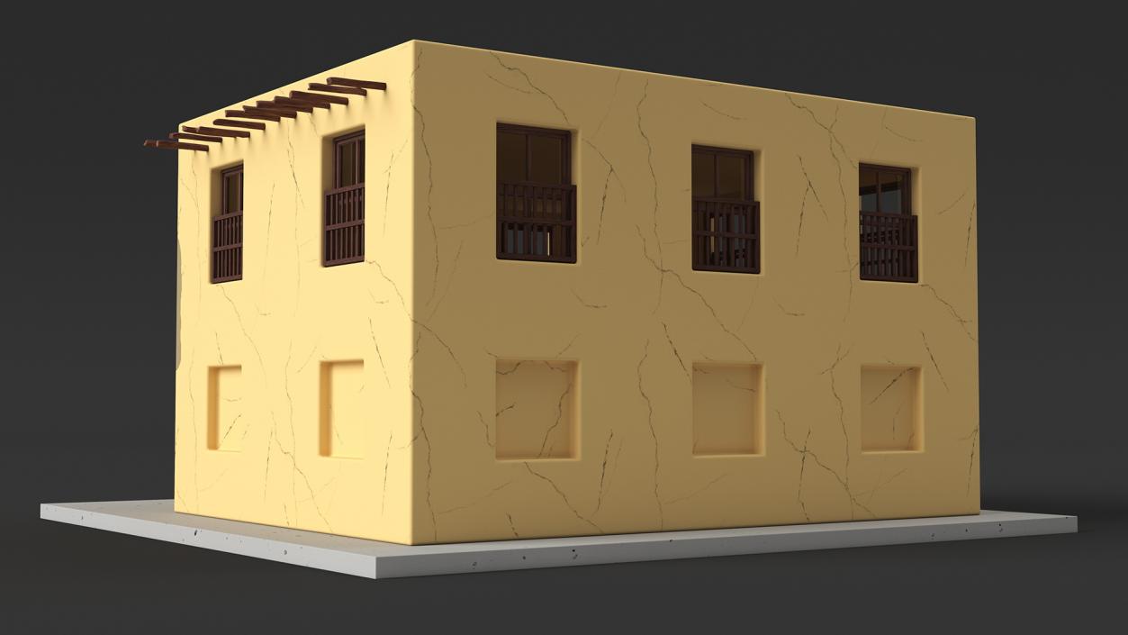 3D model Cartoon Traditional Middle Eastern House