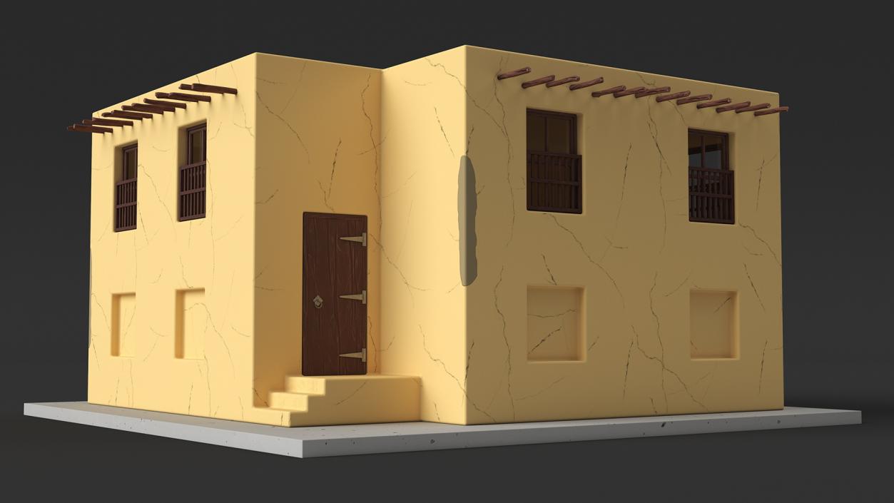 3D model Cartoon Traditional Middle Eastern House