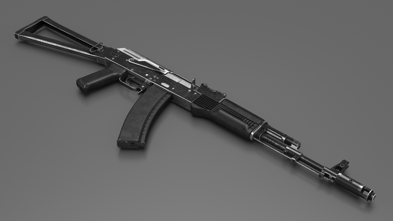 Iconic Assault Rifle AKS 74 3D