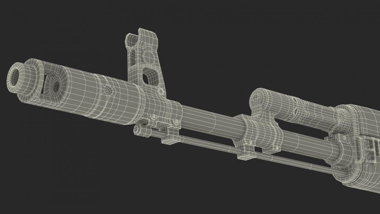 Iconic Assault Rifle AKS 74 3D