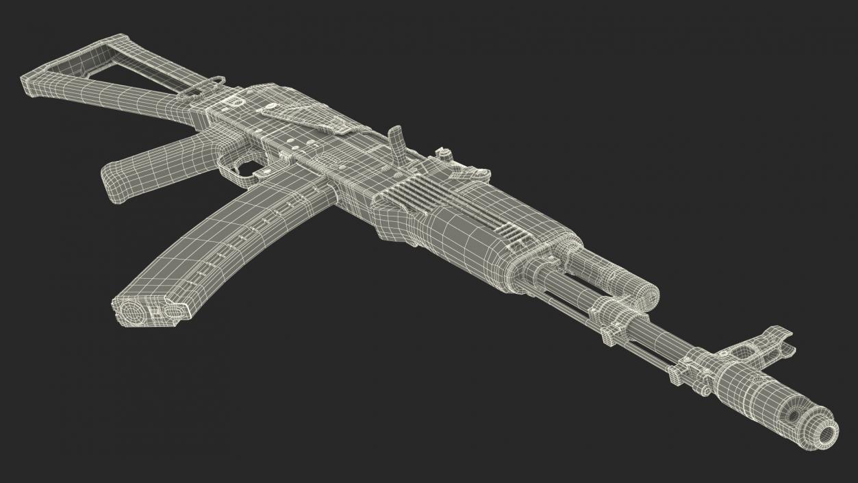 Iconic Assault Rifle AKS 74 3D