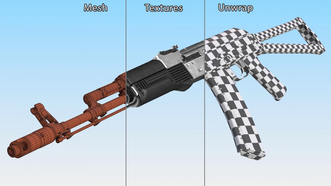 Iconic Assault Rifle AKS 74 3D