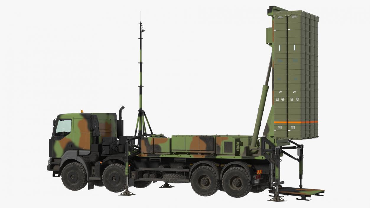 3D SAMP-T Air Defense Missile System Armed Position model