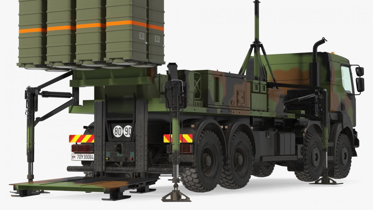 3D SAMP-T Air Defense Missile System Armed Position model