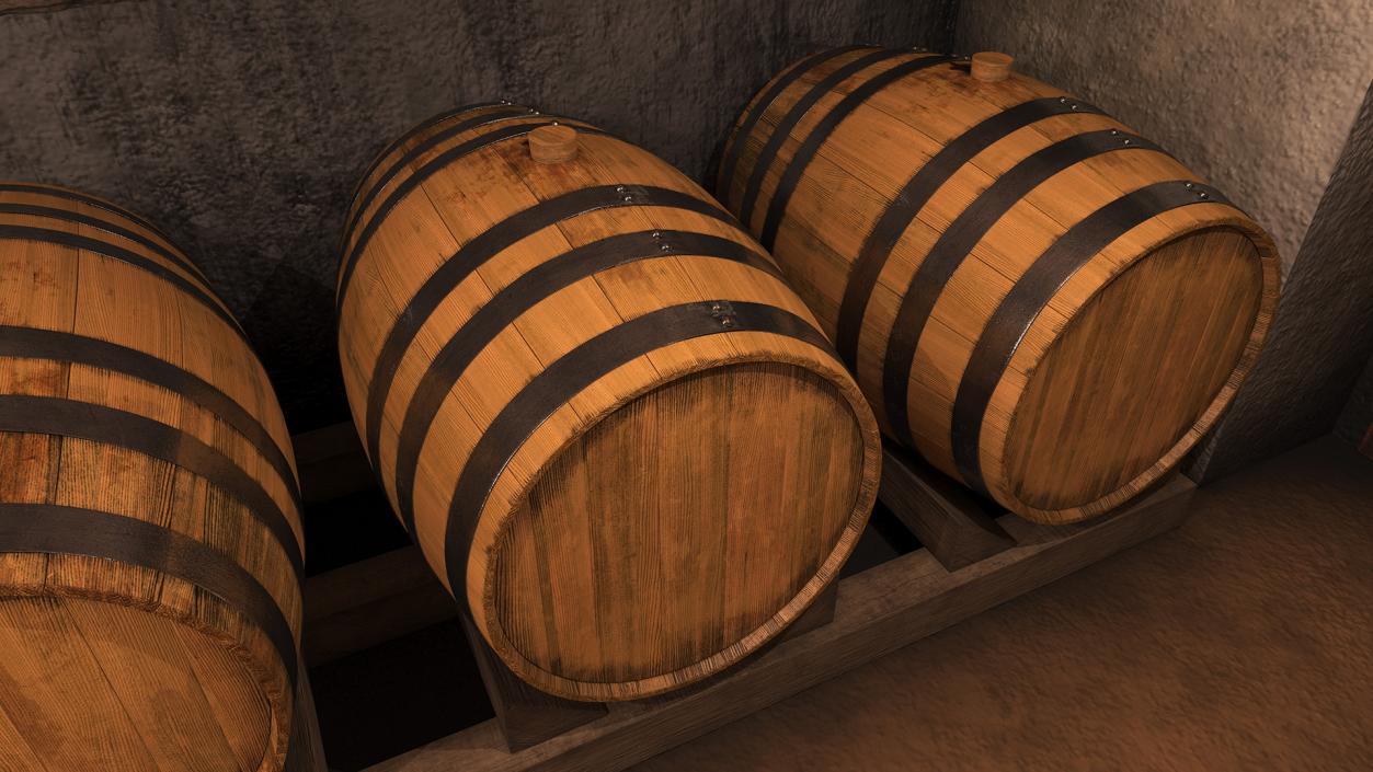 Old Wine Cellar Interior 3D model