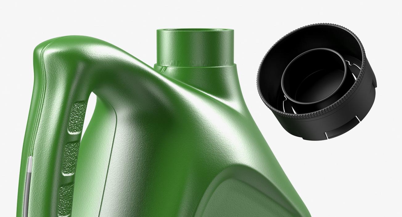 Motor Oil Green Bottle 3D