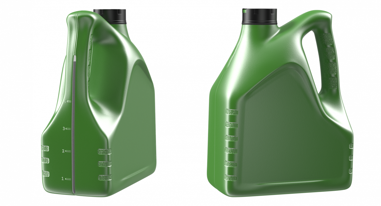 Motor Oil Green Bottle 3D