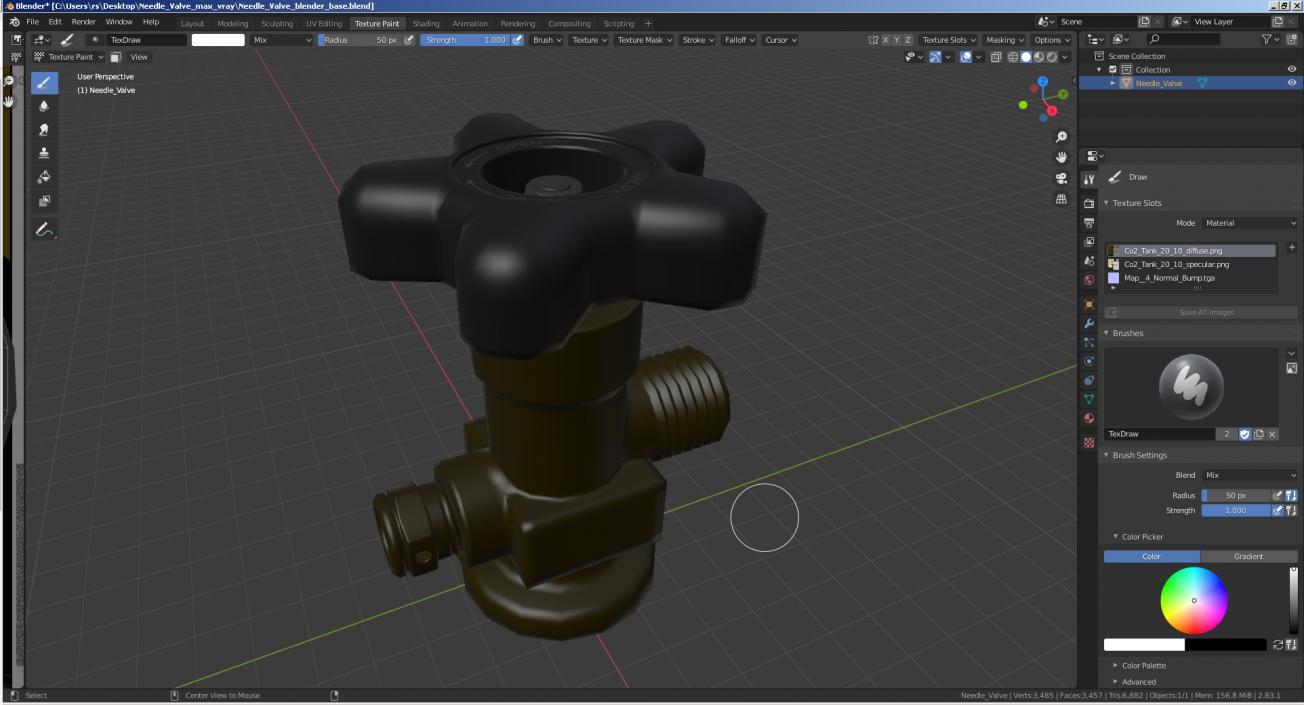 Needle Valve 3D