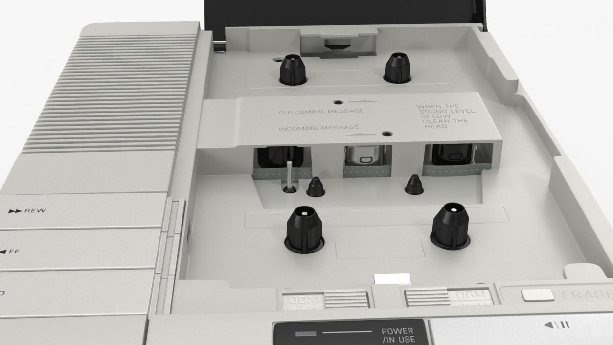 3D Retro Answering Machine model