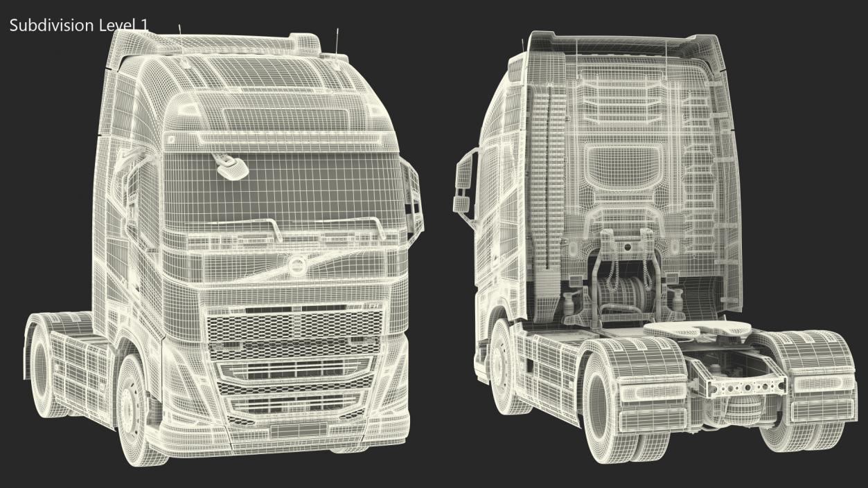 Volvo FH16 750 Globetrotter Truck Exterior Only 3D