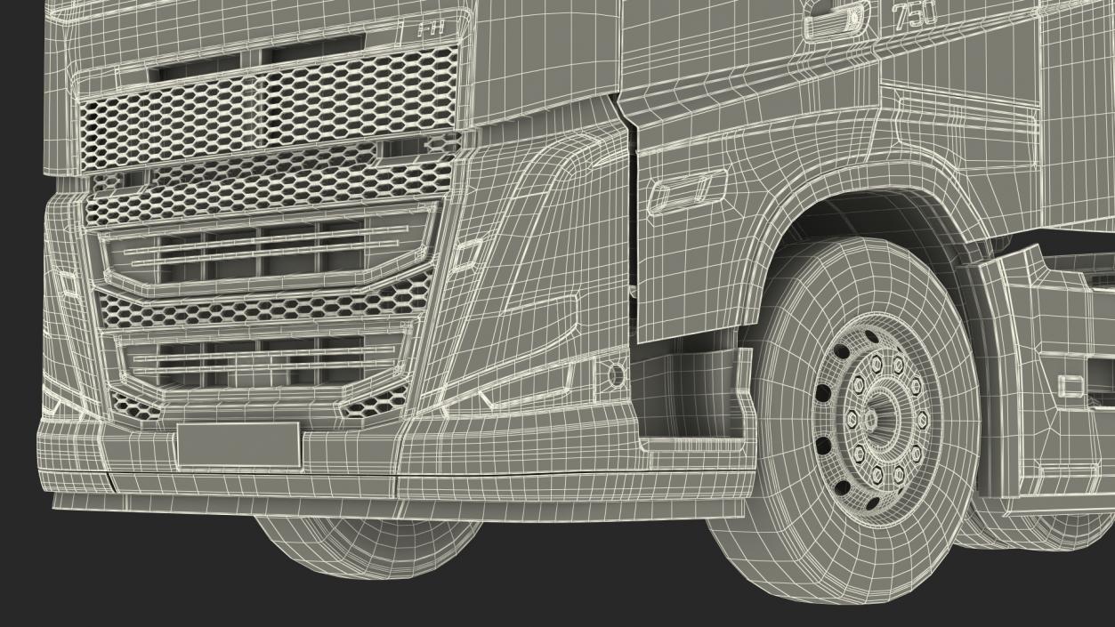 Volvo FH16 750 Globetrotter Truck Exterior Only 3D