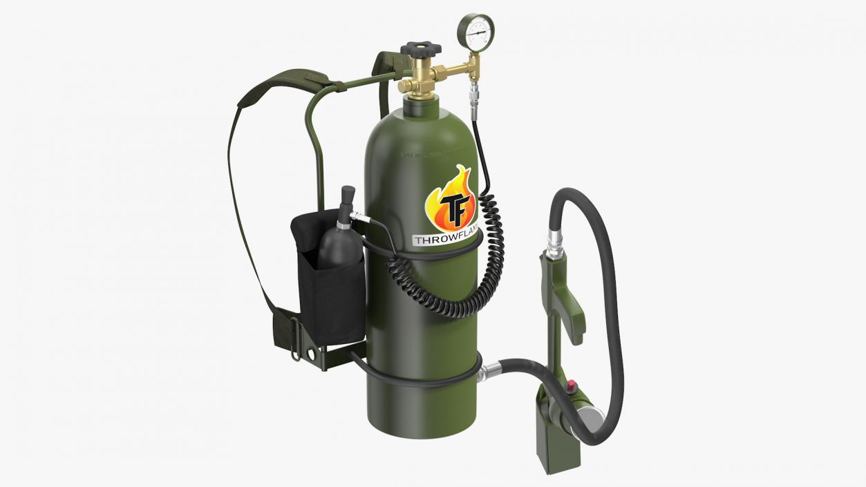 Throwflame XL18 Backpack Flamethrower 3D