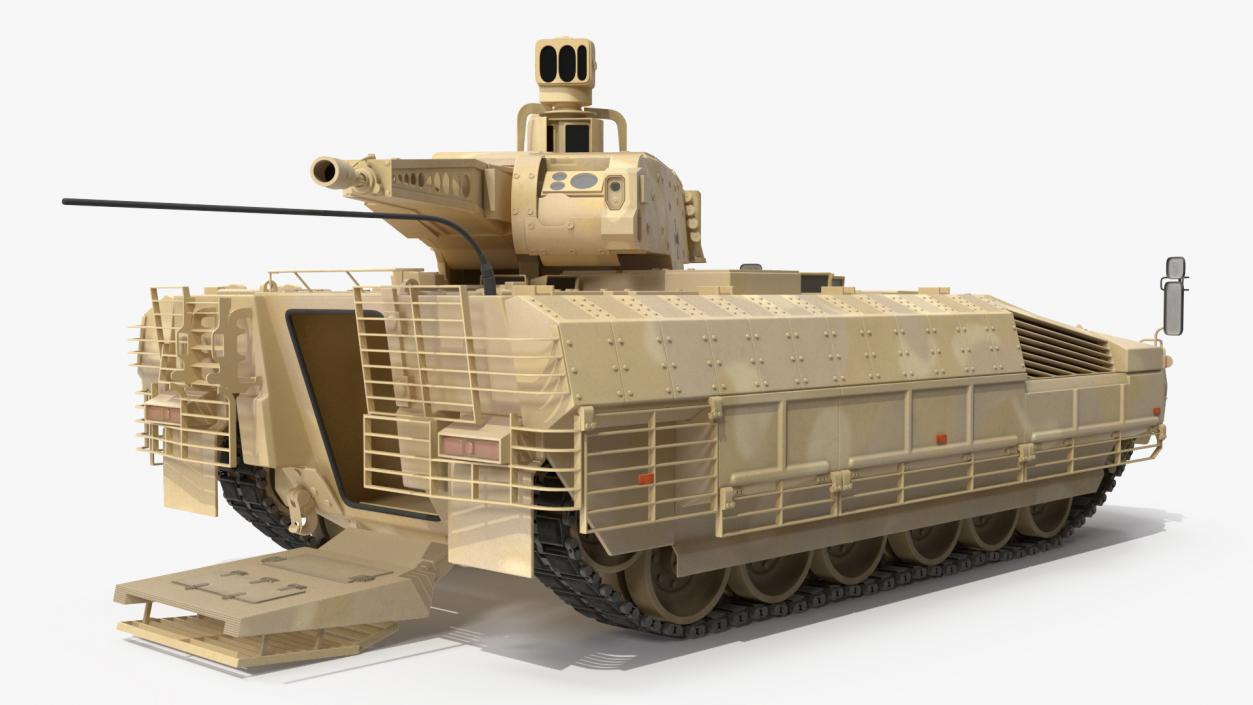 Puma German IFV Military Tank Sandy Rigged 3D