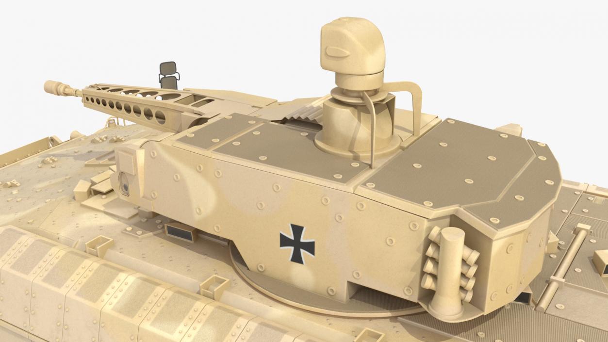 Puma German IFV Military Tank Sandy Rigged 3D