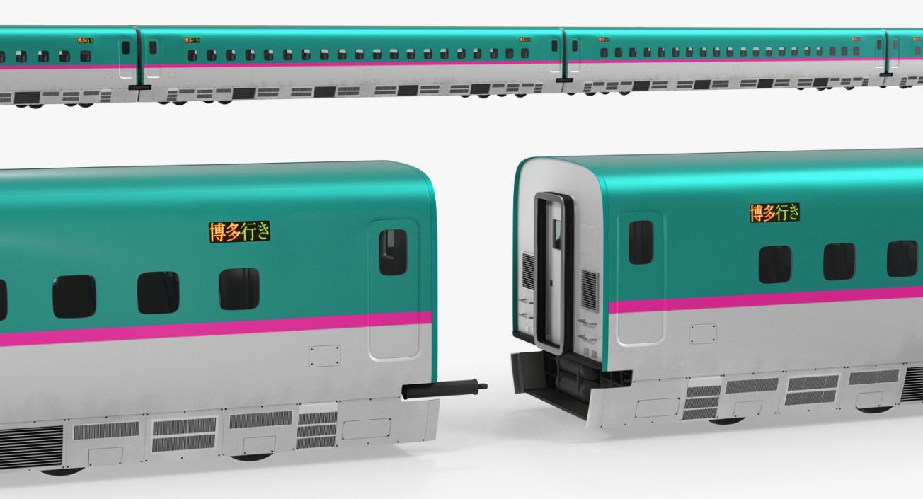 Shinkansen Speed Trains Collection 3D model