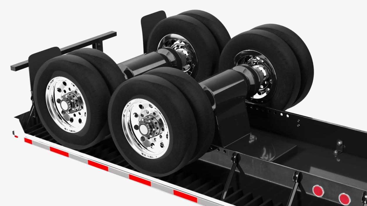 Aluminum Flatbed Trailer 3D model