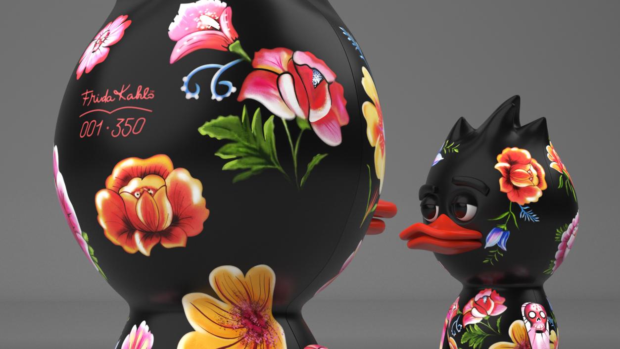 3D model TUD Toy Frida Kahlo Black