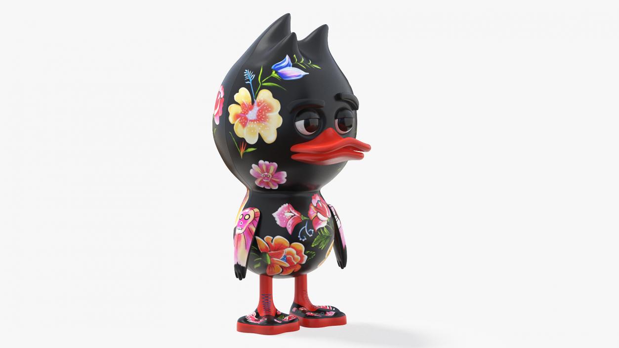 3D model TUD Toy Frida Kahlo Black