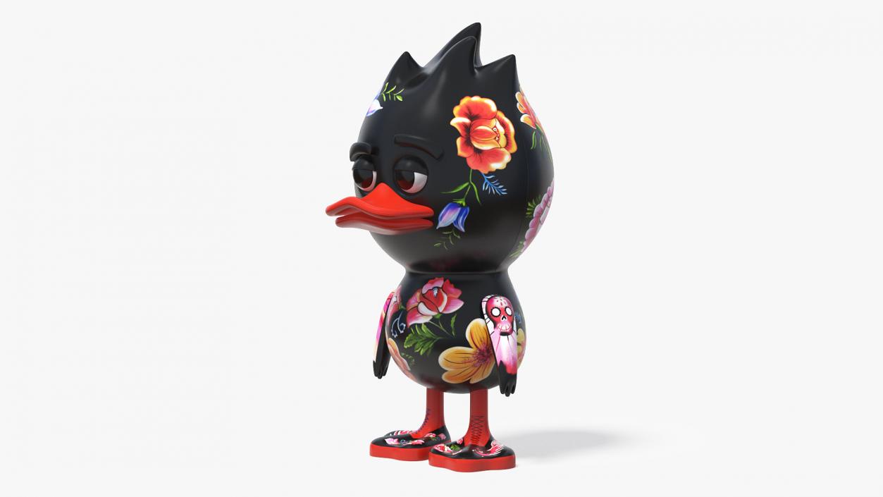 3D model TUD Toy Frida Kahlo Black