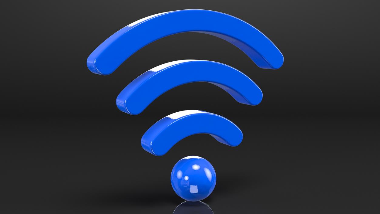 Wireless and WiFi Symbol 3D model