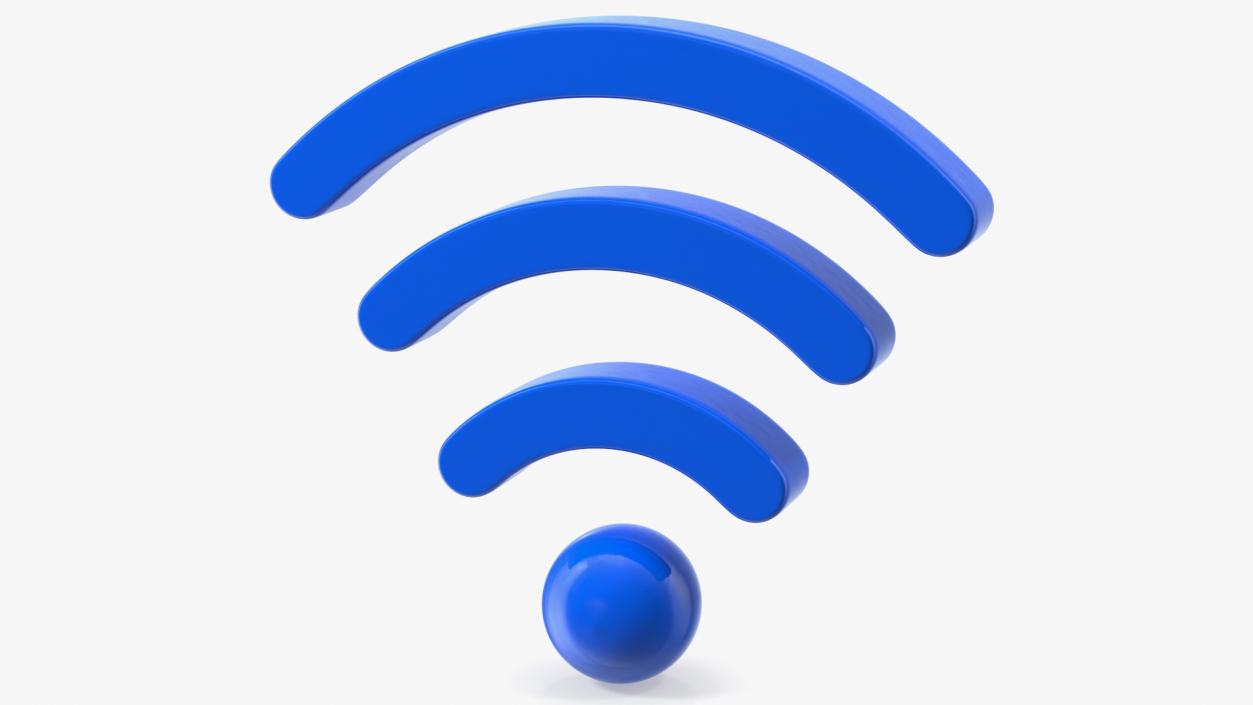 Wireless and WiFi Symbol 3D model