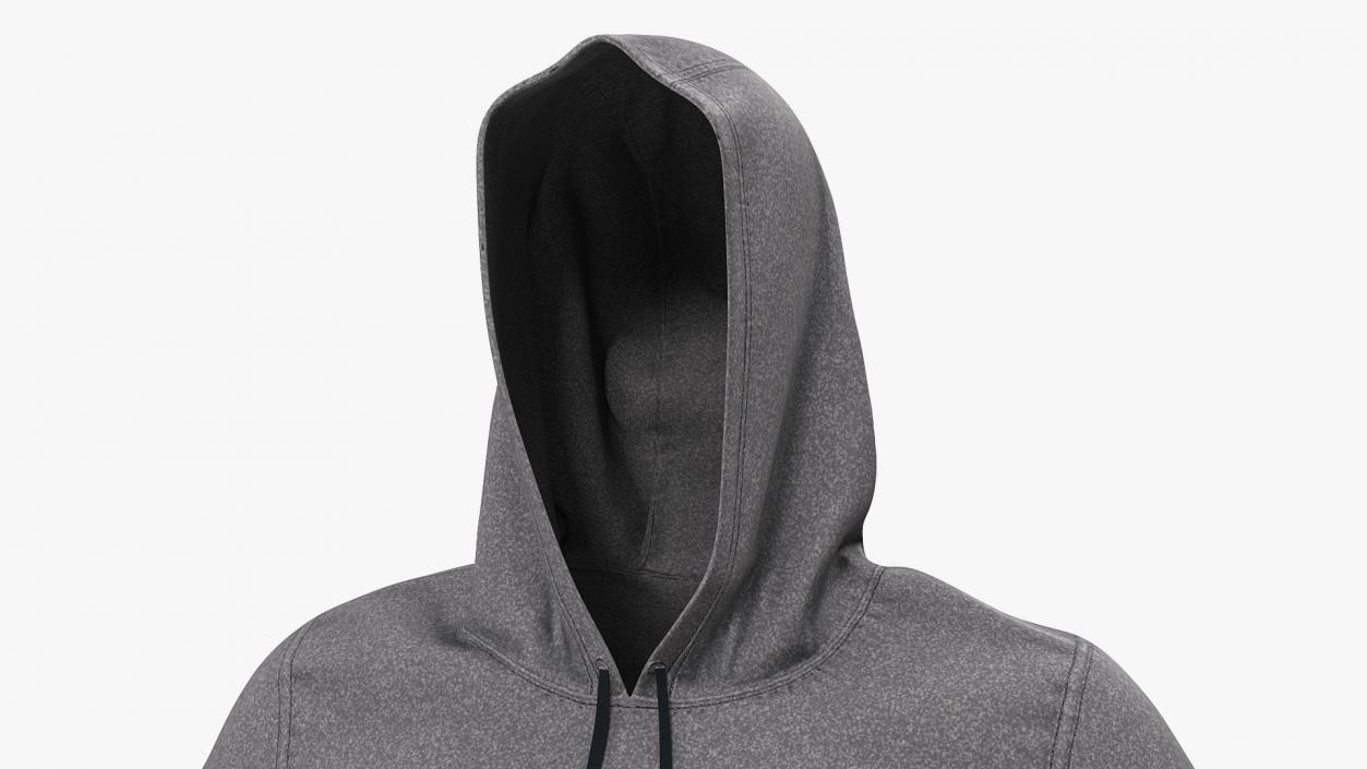 3D Grey Hoodie Nike Raised Hood model