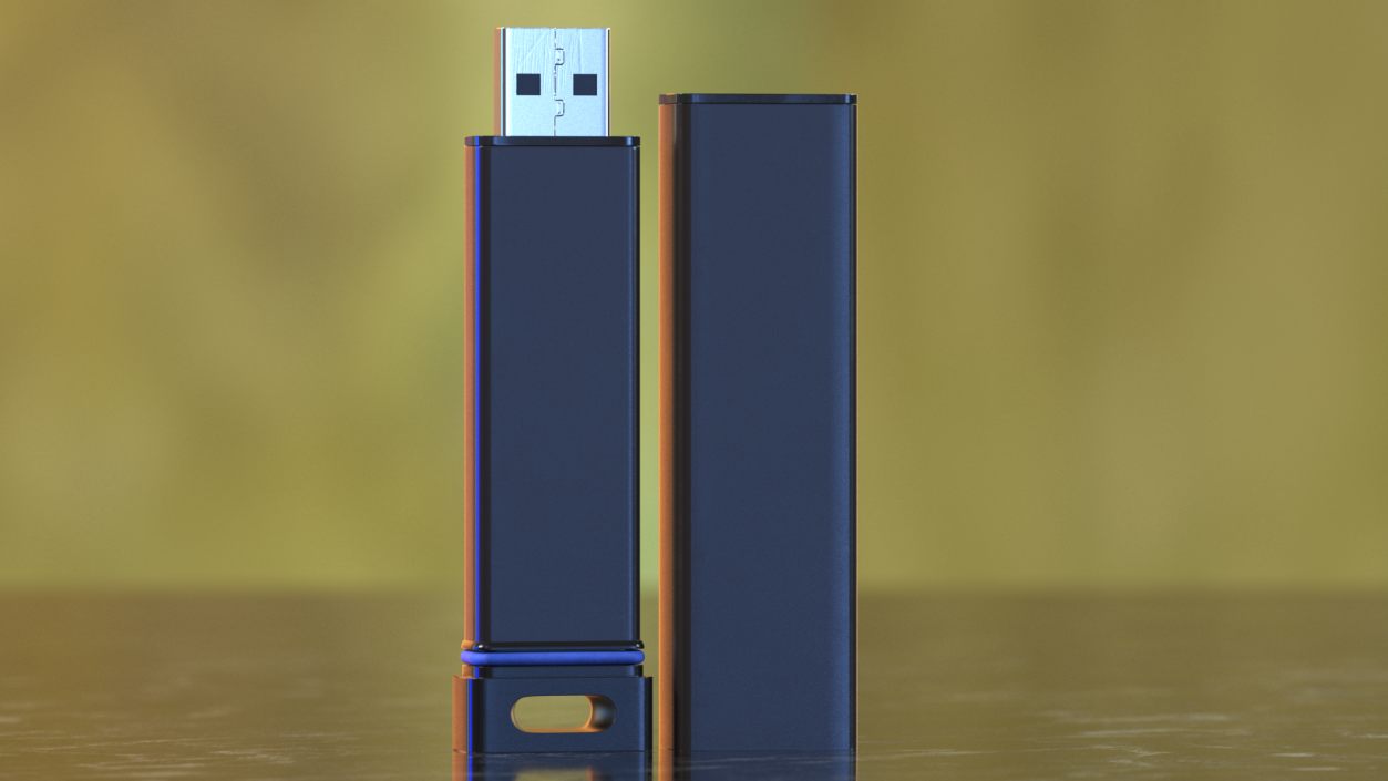 Encrypted Flash Drive with Keyboard Pin Authentication 3D model