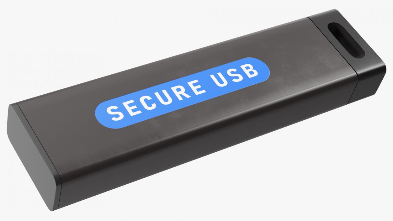 Encrypted Flash Drive with Keyboard Pin Authentication 3D model