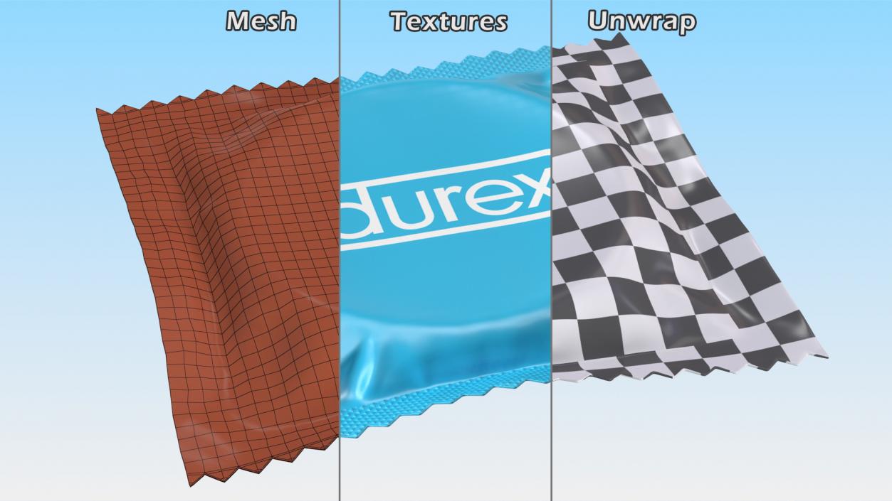 3D model Condom Durex Package