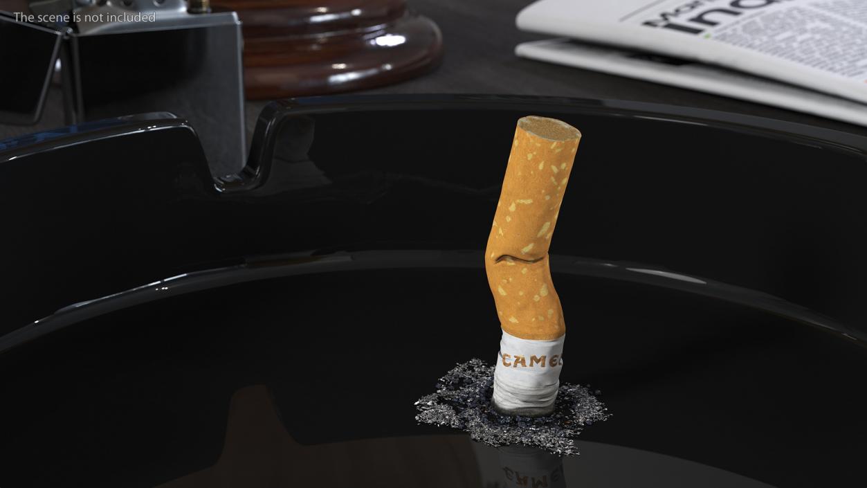 Extinguishing Cigarette Camel 3D model