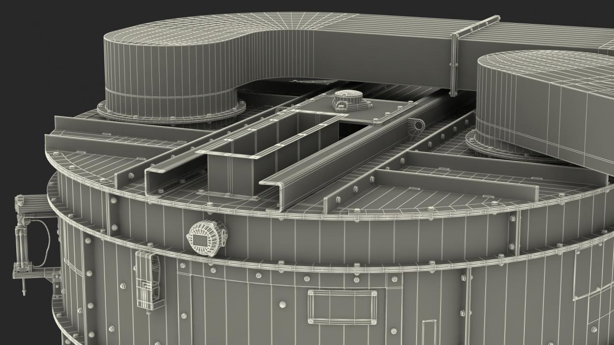 Agricultural Rotary Cooler RRF25-4 3D model