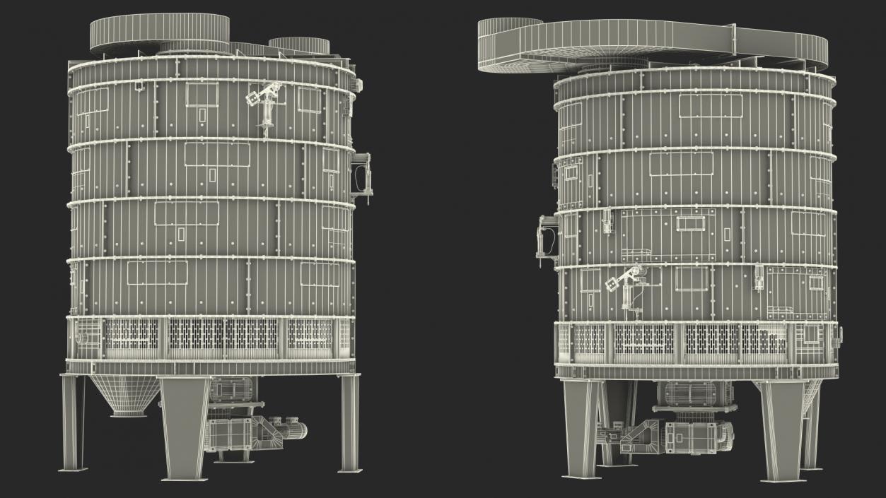 Agricultural Rotary Cooler RRF25-4 3D model