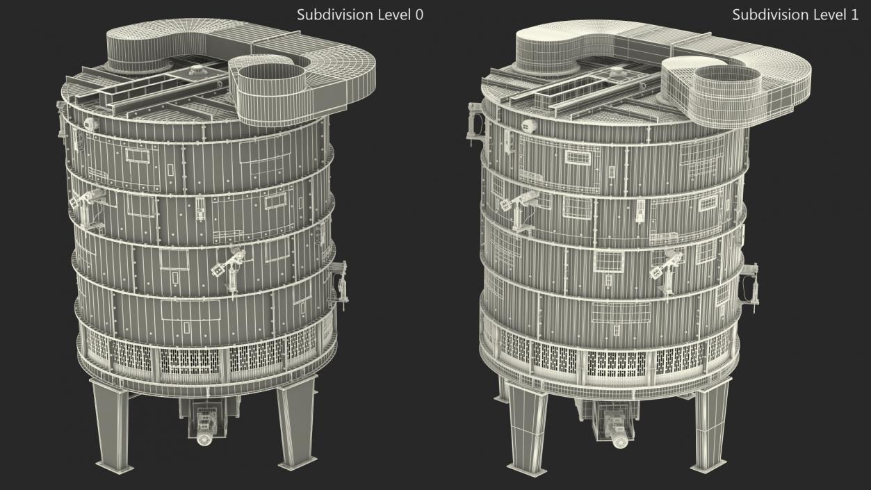 Agricultural Rotary Cooler RRF25-4 3D model