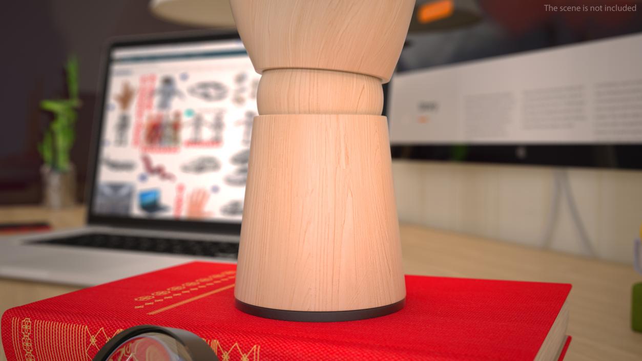 3D Light Wood Hand Rigged for Maya