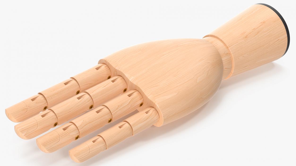 3D Light Wood Hand Rigged for Cinema 4D