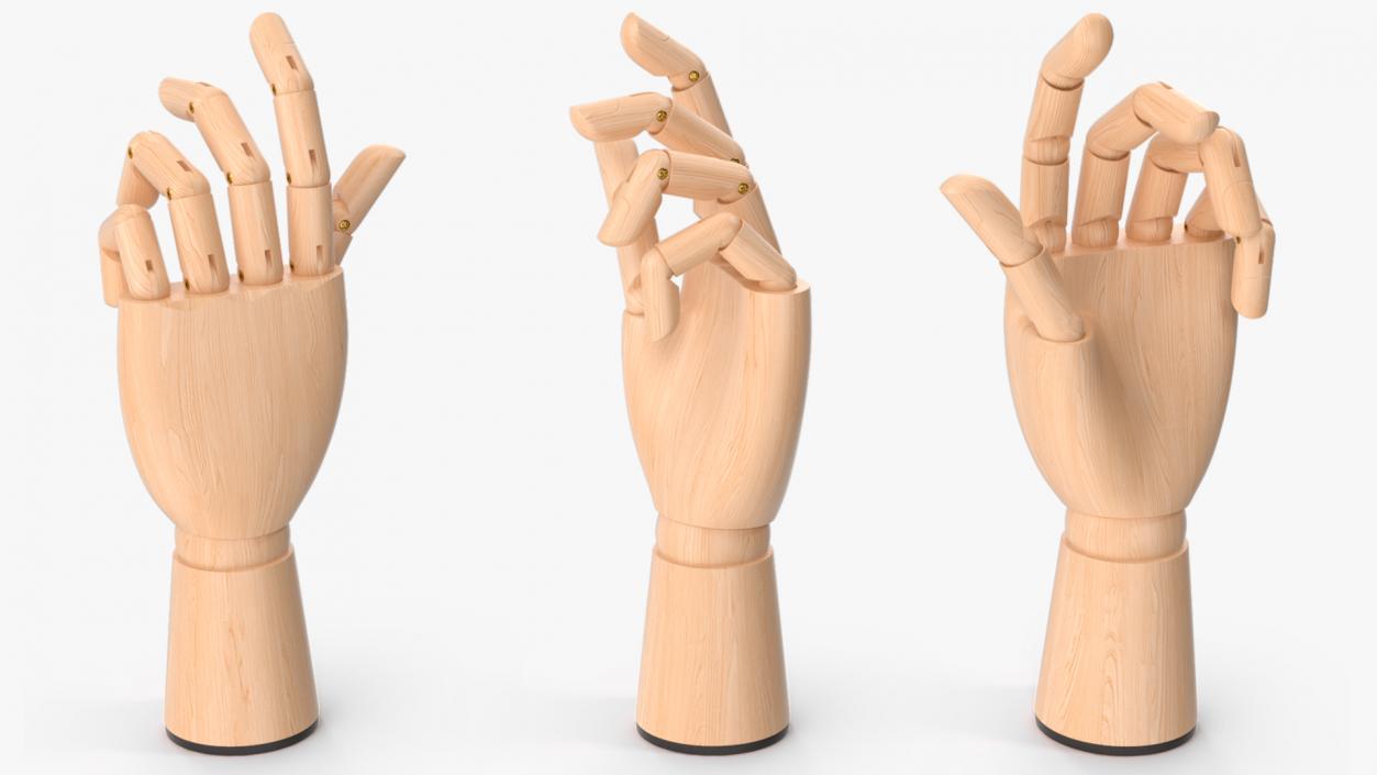 3D Light Wood Hand Rigged for Cinema 4D