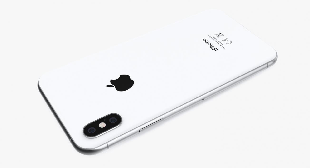 3D Apple iPhone XS Max Silver