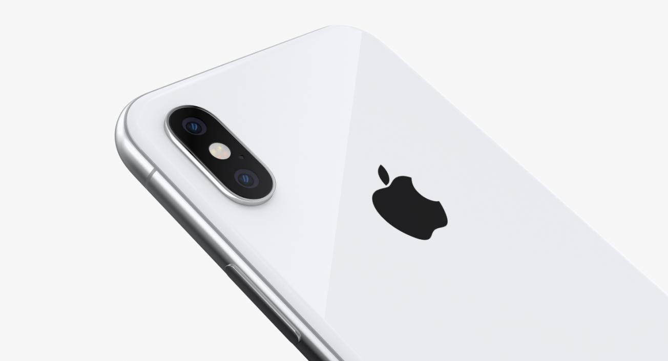 3D Apple iPhone XS Max Silver