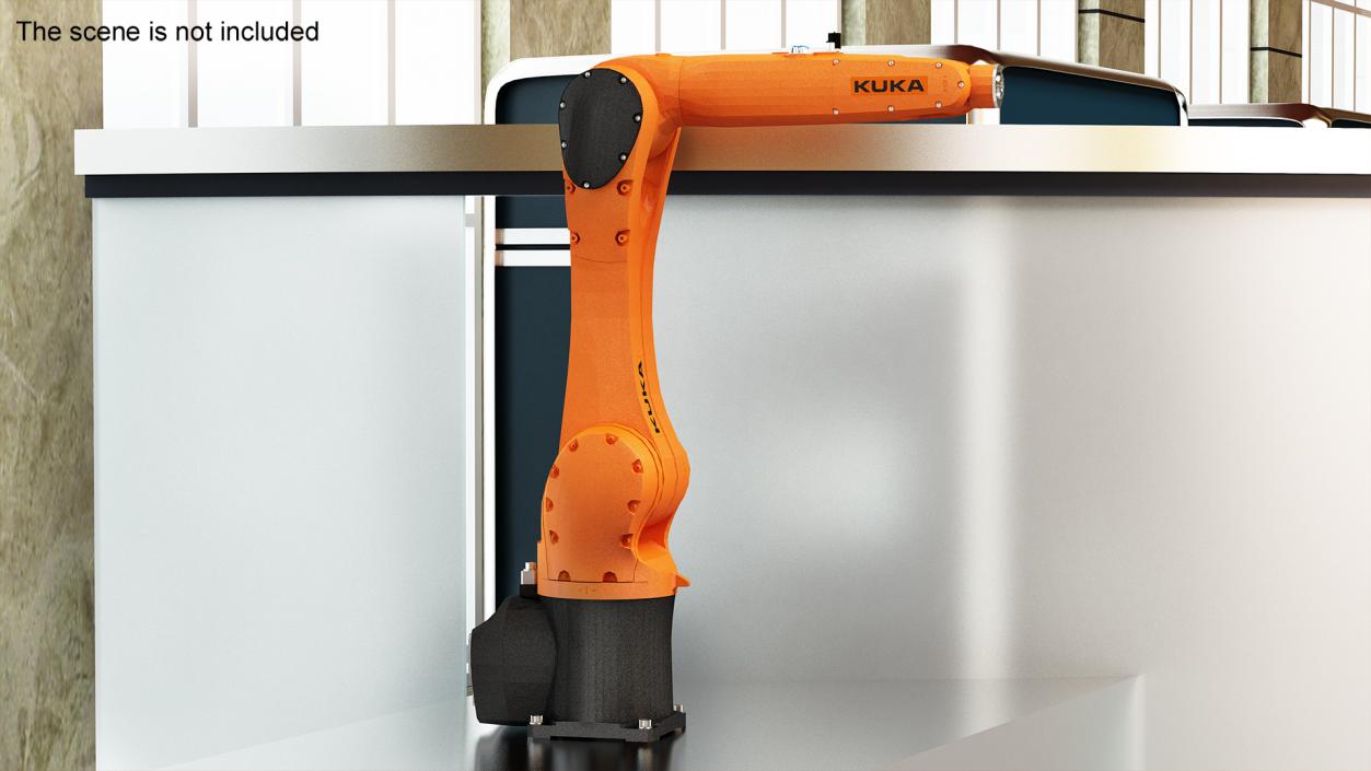 3D Industrial Robot Kuka KR 10 R1100 model