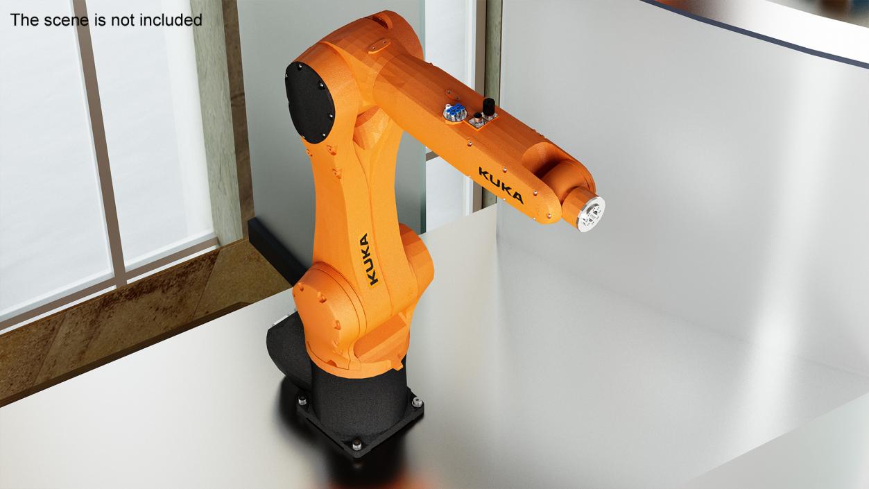 3D Industrial Robot Kuka KR 10 R1100 model